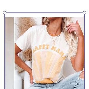 Happy Mama Graphic T Shirt XL, good.